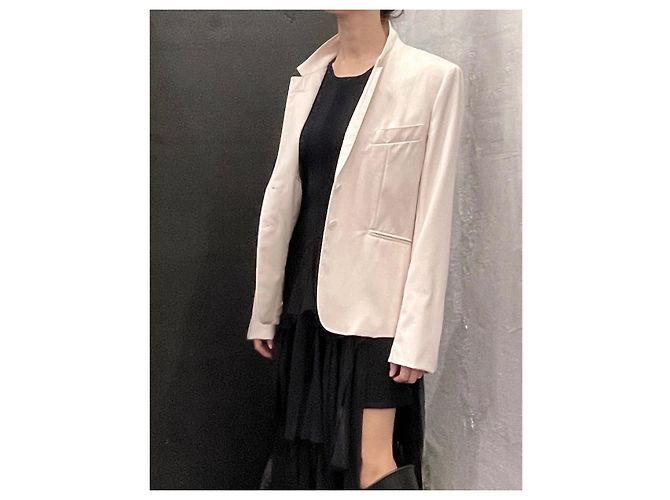 Hermès Laufstegjacke Weiß Beige Roh - Ansicht 15