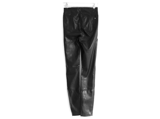 Rag & Bone Nina Kunstlederleggings Schwarz - Ansicht 3
