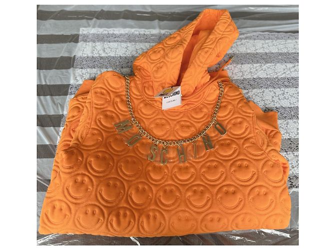 Moletom com capuz Moschino Laranja de algodão - vista 2