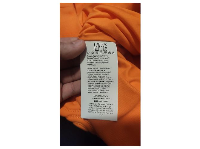 Moletom com capuz Moschino Laranja de algodão - vista 4