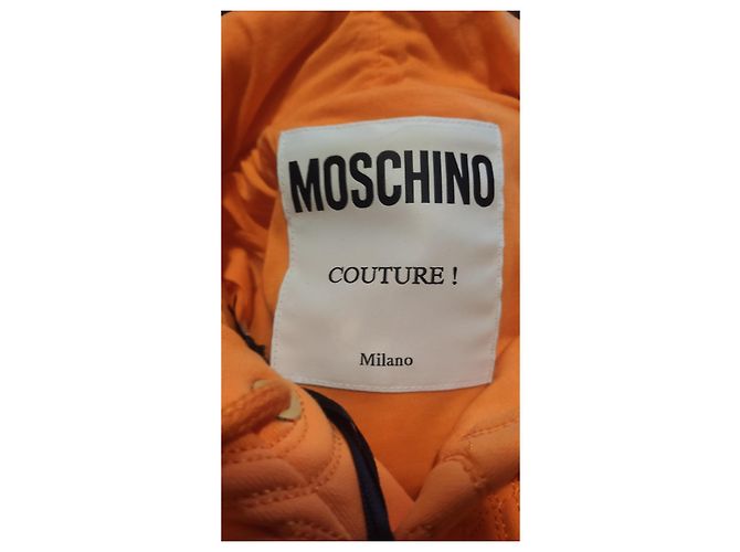 Moletom com capuz Moschino Laranja de algodão - vista 5