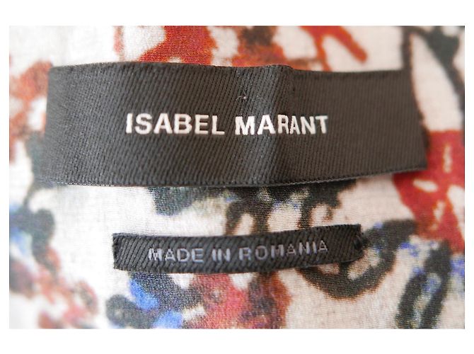 Isabel Marant Arodie Blumenmusterkleid Rot - Ansicht 9