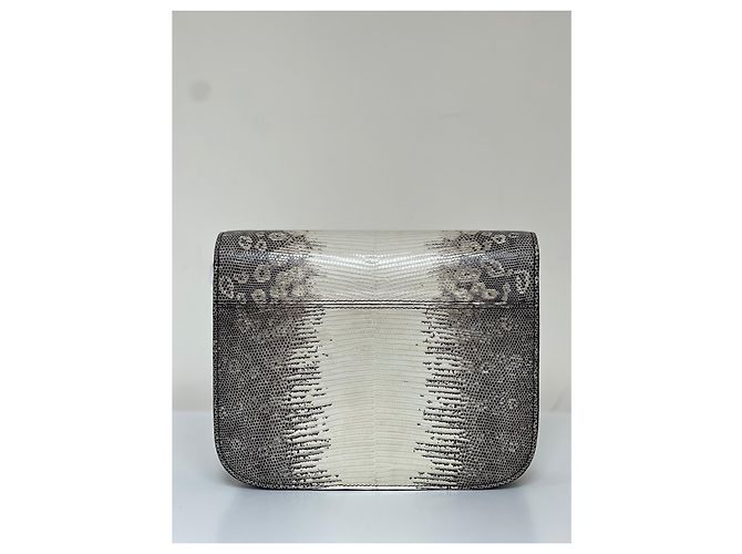 Céline Celine Lizard Medium Classic Box Bag Beige - vue 5