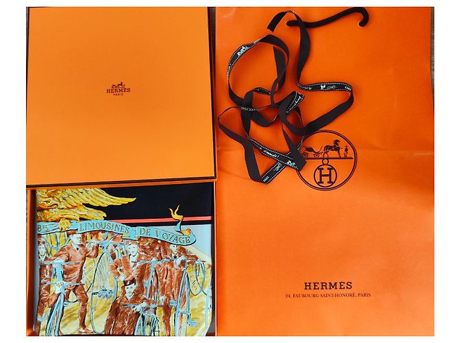 Hermès Seidentuch Concours d'Elegance Schwarz - Ansicht 11