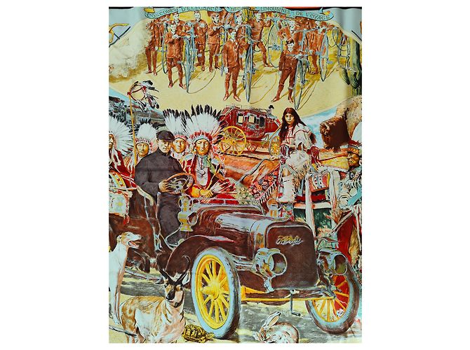 Hermès Seidentuch Concours d'Elegance Schwarz - Ansicht 2