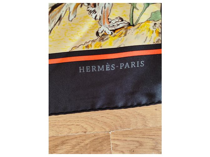 Hermès Seidentuch Concours d'Elegance Schwarz - Ansicht 3