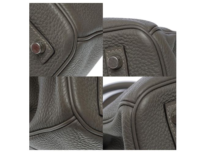 Hermès Sac HERMES Birkin 30 en Cuir Gris - 101813 - vue 12