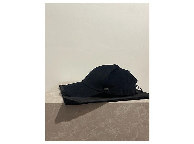 SAINT LAURENT Cappelli T.Internazionale XL Tessuto Nero - vista 10