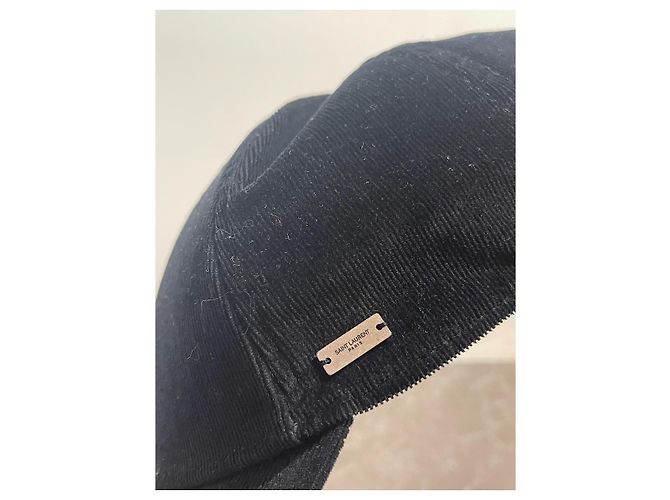 SAINT LAURENT Cappelli T.Internazionale XL Tessuto Nero - vista 5