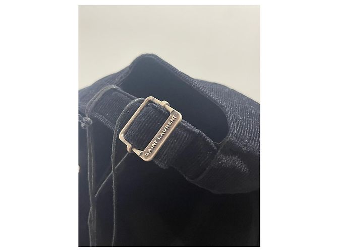 SAINT LAURENT Cappelli T.Internazionale XL Tessuto Nero - vista 6