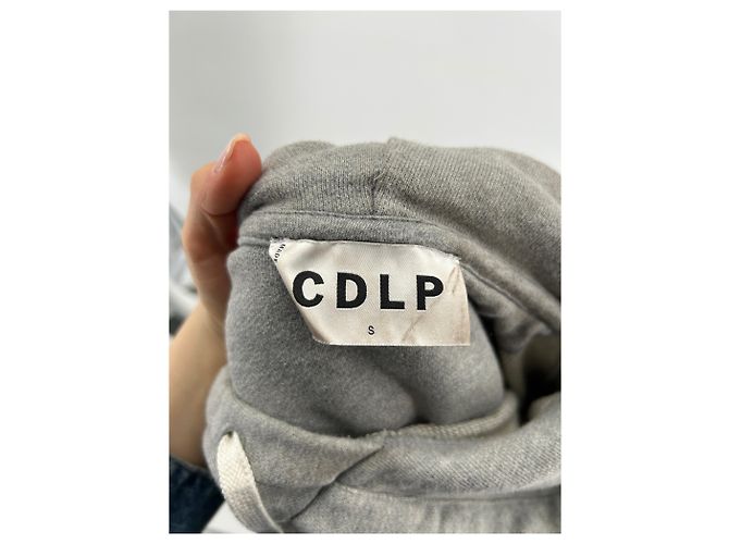 Autre Marque Nicht Signiert / Unsignierte Strickwaren & Sweatshirts T.International S Baumwolle Grau - Ansicht 2