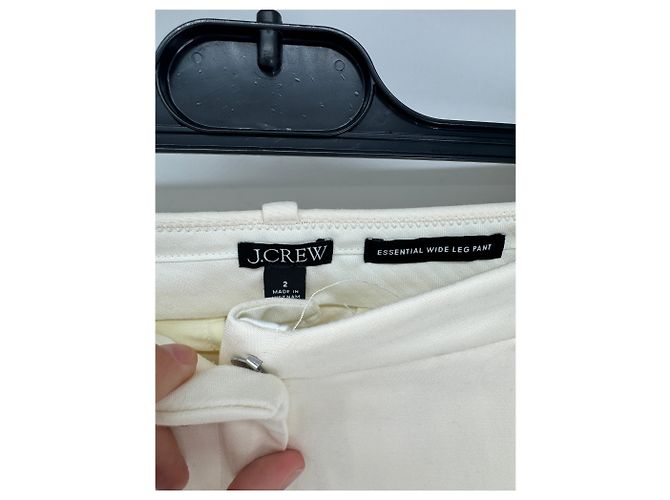 Autre Marque Non Signé / Unsigned trousers T.US 2 Polyester White - view 3