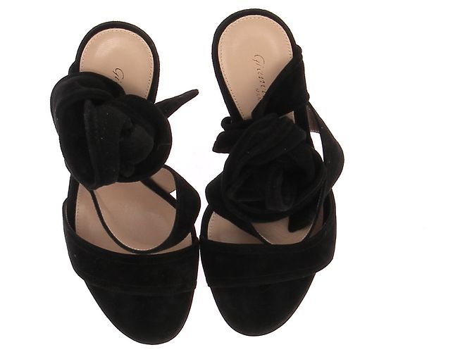 Sandali Gianvito Rossi T.EU 37 Camoscio Nero - vista 3
