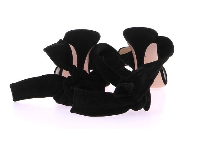 Sandali Gianvito Rossi T.EU 37 Camoscio Nero - vista 5