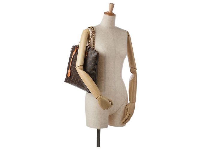 Catena Louis Vuitton Lockit Monogramma Marrone MM - vista 16