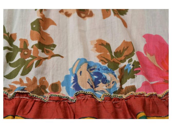 Autre Marque Antica Sartoria Tunica con Ricami Floreali e Pom Pom - vista 11