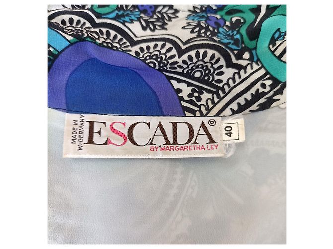 Blusa de paisley Escada dos anos oitenta Multicor - vista 3