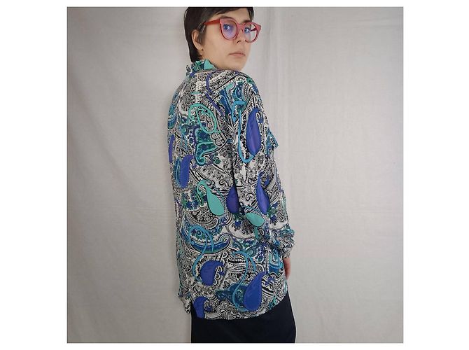 Blusa de paisley Escada dos anos oitenta Multicor - vista 4