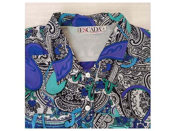 Blusa de paisley Escada dos anos oitenta Multicor - vista 6