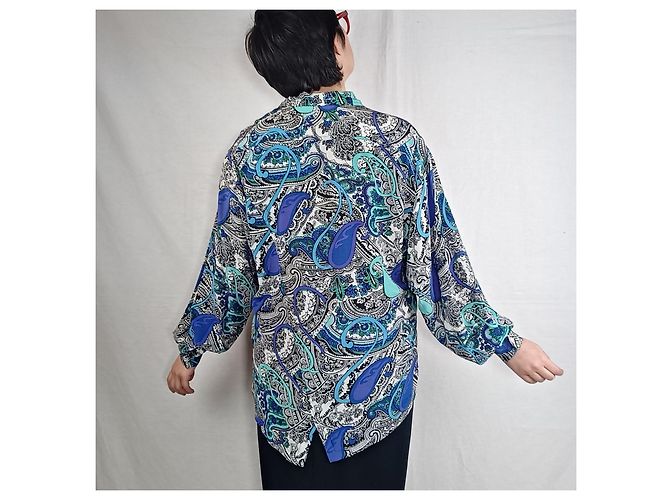 Blusa de paisley Escada dos anos oitenta Multicor - vista 8