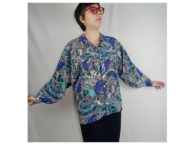Blusa de paisley Escada dos anos oitenta Multicor - vista 9