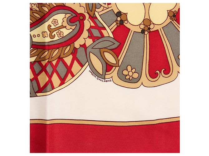 Hermès 1972 Foulard in Seta Carré 90 Cendrillon Sciarpa in Seta Multicolore - vista 4
