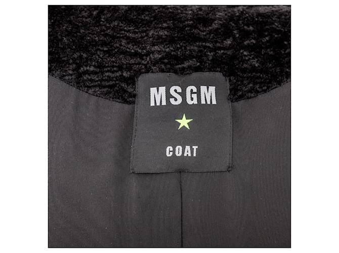 MSGM ärmelloser Mantel mit Gürtel Schwarz - Ansicht 6