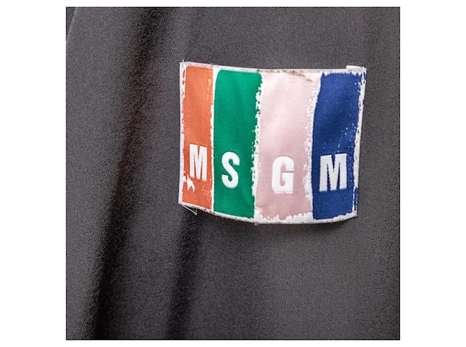 MSGM ärmelloser Mantel mit Gürtel Schwarz - Ansicht 7