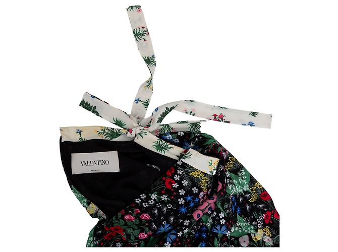 Valentino – Midikleid mit Blumendruck Mehrfarben - Ansicht 8