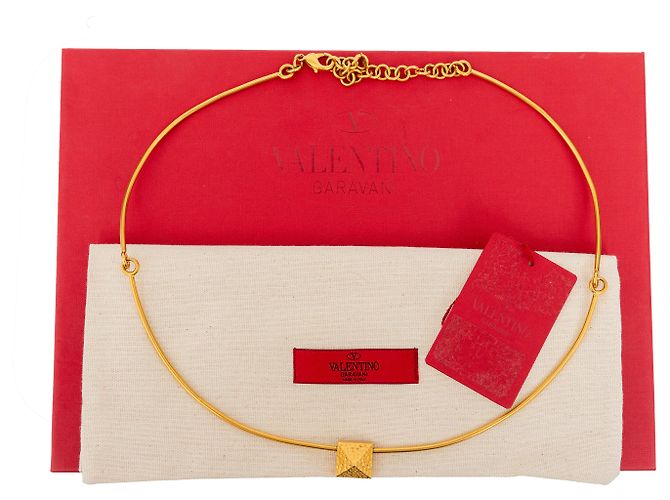Cintura rigida Valentino placcata oro D'oro - vista 12