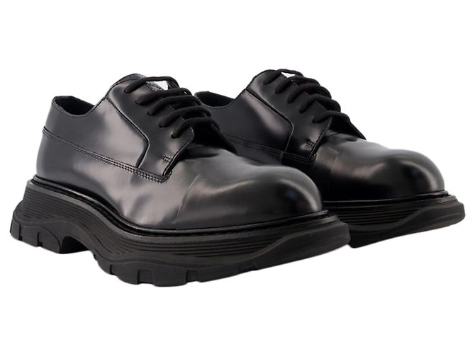 Mocassini Treadslick - Alexander McQueen - Pelle - Nero - vista 2