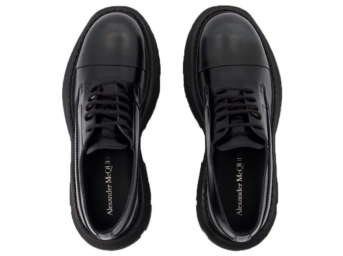 Mocassini Treadslick - Alexander McQueen - Pelle - Nero - vista 4