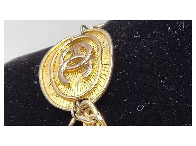 Cambon Collar cinturón de cadena de accesorios icónicos de Chanel CC Coco Paris (raro) Gold hardware - vista 10