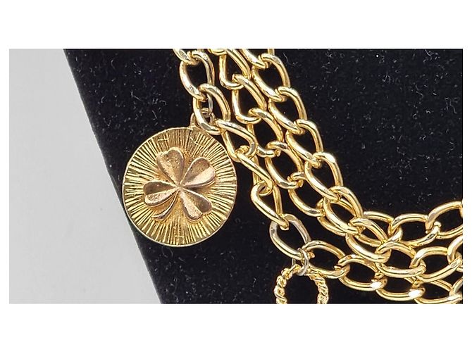 Cambon Collar cinturón de cadena de accesorios icónicos de Chanel CC Coco Paris (raro) Gold hardware - vista 16