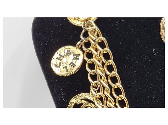 Cambon Collar cinturón de cadena de accesorios icónicos de Chanel CC Coco Paris (raro) Gold hardware - vista 18