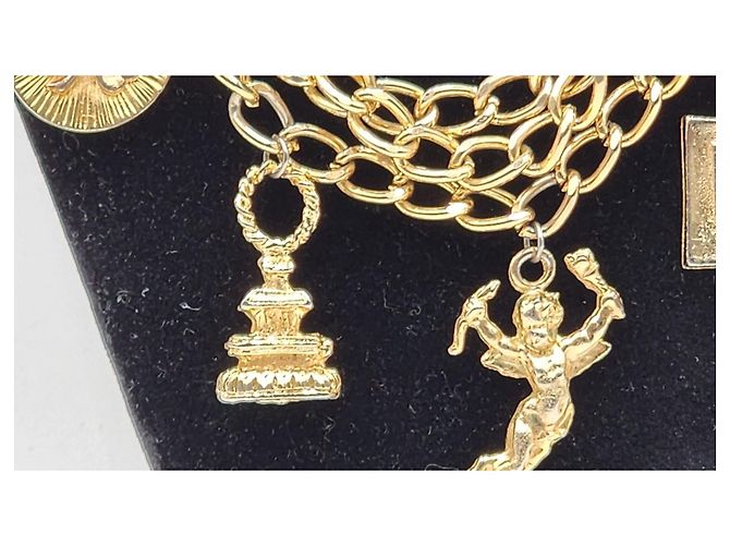 Cambon Collar cinturón de cadena de accesorios icónicos de Chanel CC Coco Paris (raro) Gold hardware - vista 20