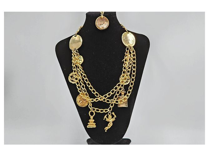 Cambon Collar cinturón de cadena de accesorios icónicos de Chanel CC Coco Paris (raro) Gold hardware - vista 5