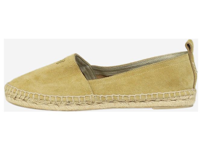 Loewe Espadrilles plates en daim neutre avec logo de la marque - taille EU 41 - vue 2
