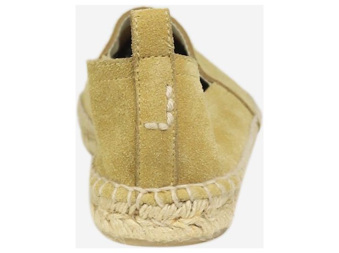 Loewe Espadrilles plates en daim neutre avec logo de la marque - taille EU 41 - vue 4