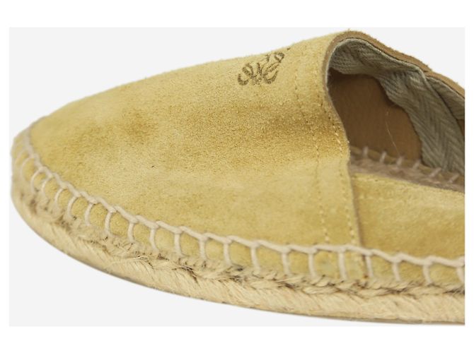 Loewe Espadrilles plates en daim neutre avec logo de la marque - taille EU 41 - vue 5