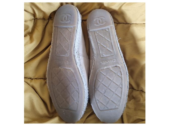 Espadrillas CHANEL beige nere T 42 Nero - vista 3