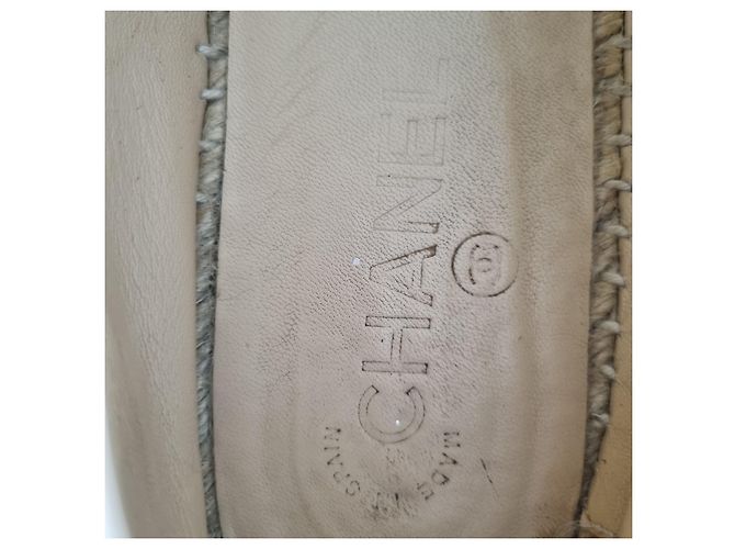 Espadrillas CHANEL beige nere T 42 Nero - vista 4