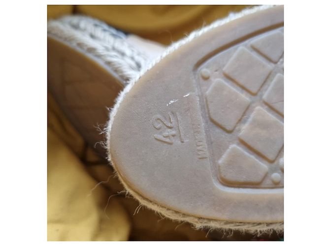 Espadrillas CHANEL beige nere T 42 Nero - vista 6
