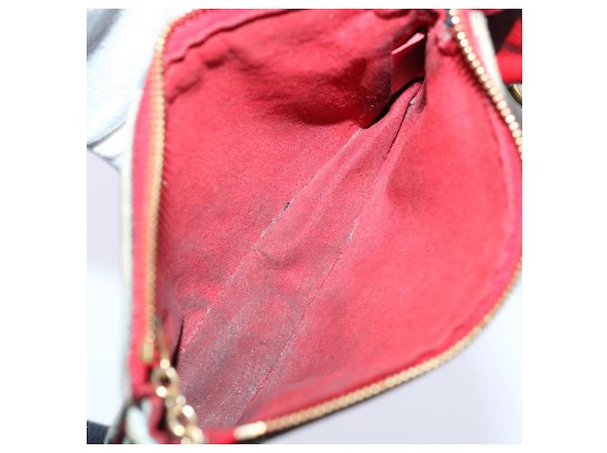 LOUIS VUITTON Monogram Denim Mini Pochette Accesorios Azul M68760 LV Auth 69550 - vista 11