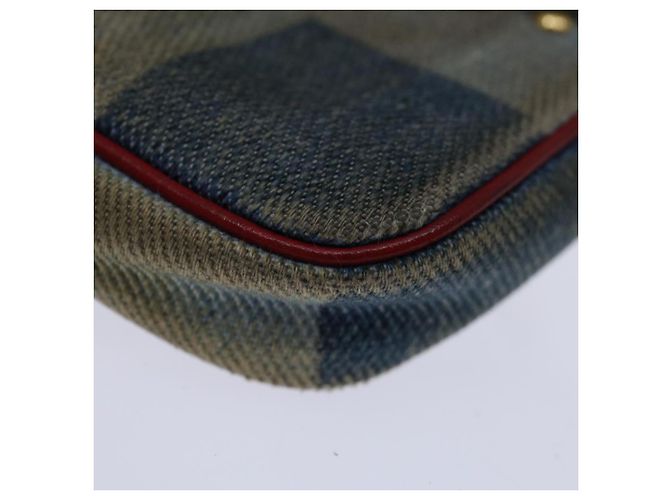 LOUIS VUITTON Monogram Denim Mini Pochette Accesorios Azul M68760 LV Auth 69550 - vista 16