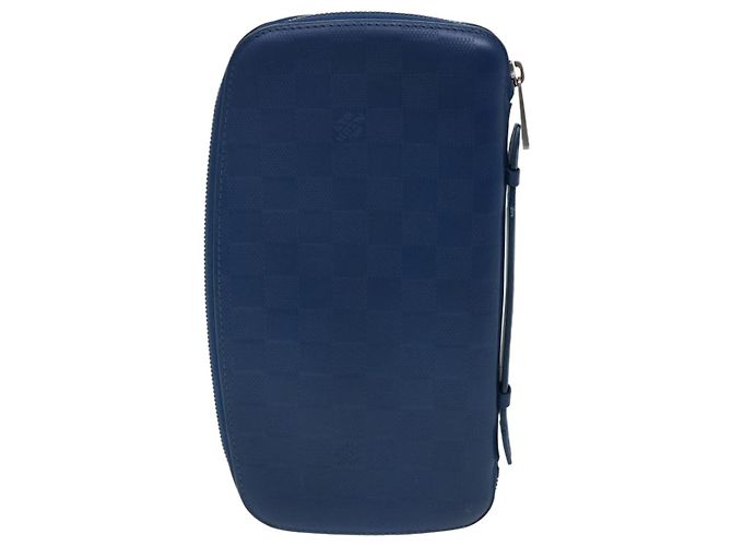 LOUIS VUITTON Damier Infini Organizer Borsa Atholl Blu Nettuno N41396 auth 69401 - vista 2