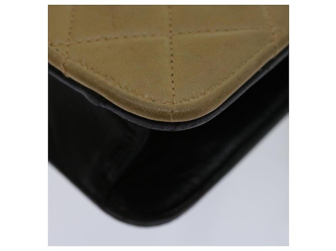 CHANEL Borsa a mano Matelasse Pelle Beige CC Auth 68905UN - vista 14