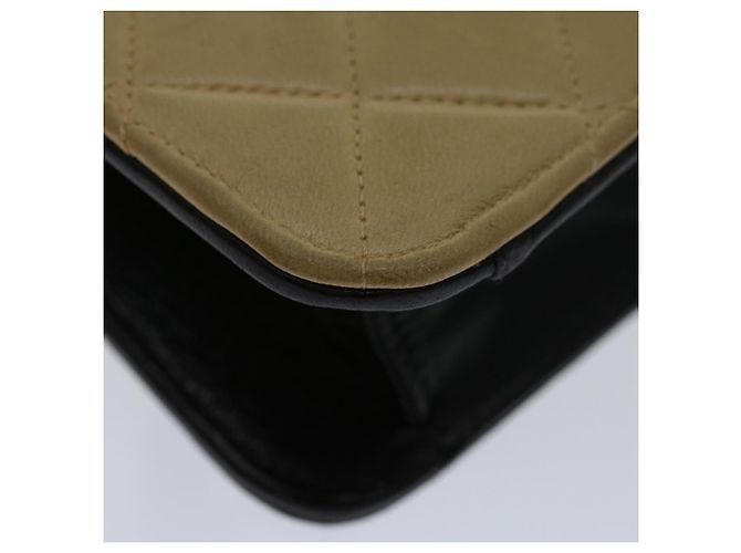 CHANEL Borsa a mano Matelasse Pelle Beige CC Auth 68905UN - vista 9