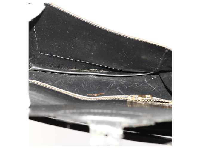 LOUIS VUITTON Pochette Epi Biface Nera M52322 LV Auth em5968 Nero - vista 11