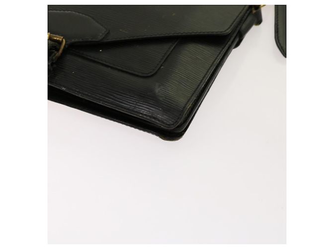 LOUIS VUITTON Pochette Epi Biface Nera M52322 LV Auth em5968 Nero - vista 17